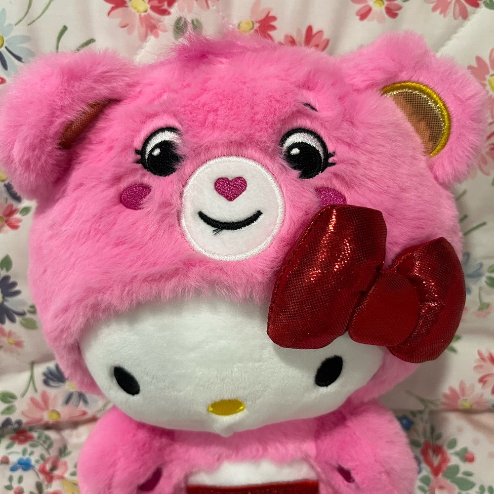 Hello Kitty x Care Bears Plush “Cheer Bear” - Picture 2 of 4